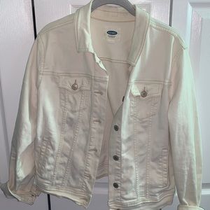 Old navy off white jean jacket size L